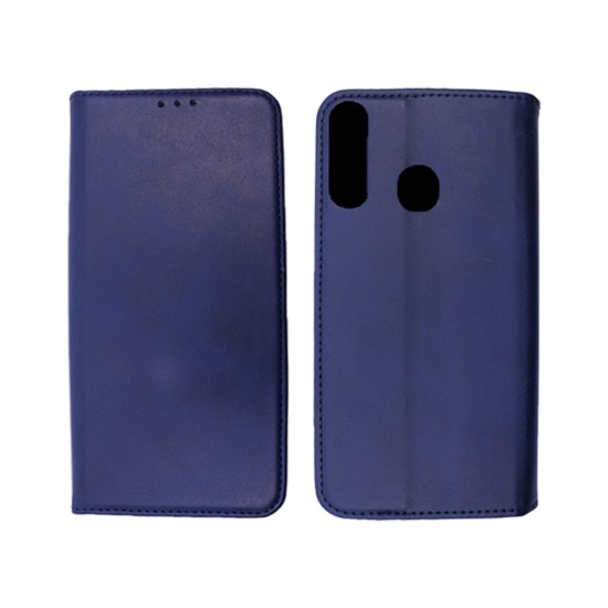 Leather Flip Cover with Internal Pocket For Huawei Mate P30 Lite Blue